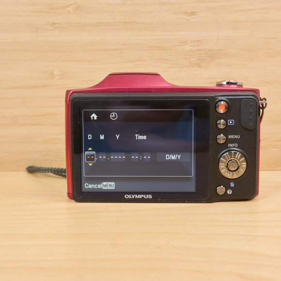 Olympus SZ-12 14 MP 24x Wide Zoom Digital Camera, Red - Picture 6 of 9